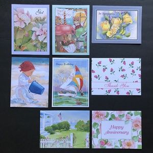 Assorted Watercolor Greeting Card Set with Envelopes ✒️🌸💌